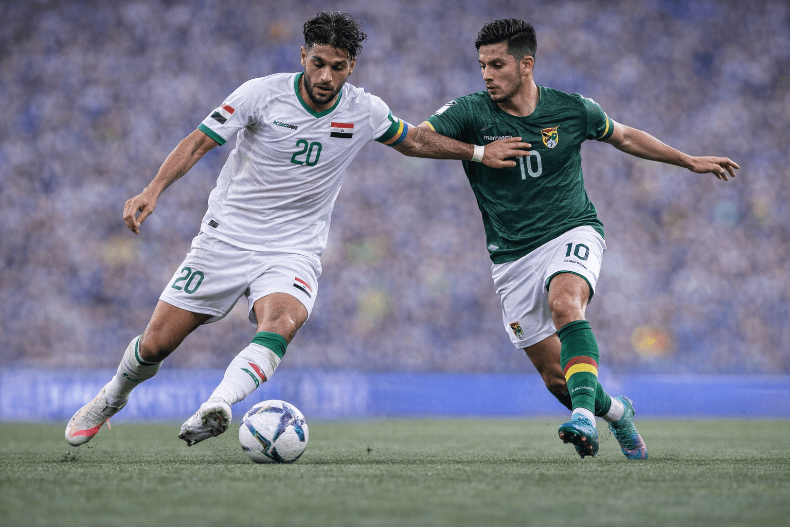 Irak gegen Bolivien in einer realistischen Spielsituation vor dem WM-Playoff-Finale 2026